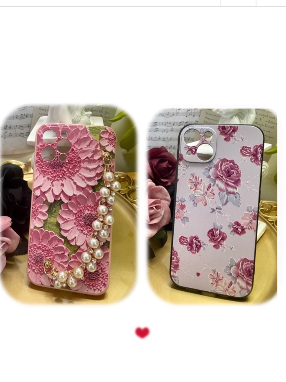 2 items.iPhone 12/12pro/12mini/13/13PRO/13PROMAX flower case